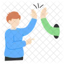 High Five Feier Erfolg Symbol