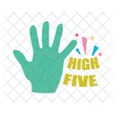 High Five Handzeichen Geste Symbol