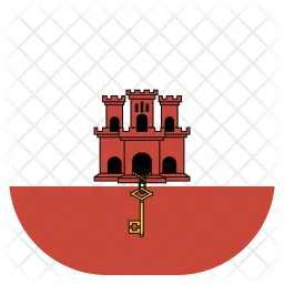 Gibraltar Flag Icon