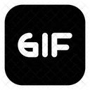 Gif Arquivo Formato Ícone