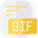 Gif Graficos Formato De Intercambio Icone De Estilo Plano Icon