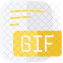Gif Graphics Interchange Format Flat Style Icon アイコン