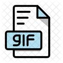 Gif、テクノロジー、ファイル アイコン