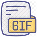 Gif Graphics Interchange Format Color Outline Style Icon Icon