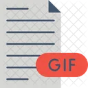 Gif Image Document Extension Icon
