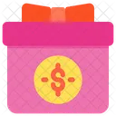 Money Gift Box Icon