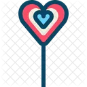 Gift Heart Lollipop Icon