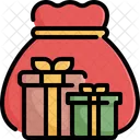 Gift Box Santa Icon