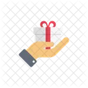 Gift Present Hand Icon