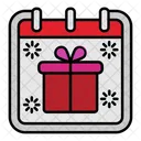 Gift Present Calendar Icon