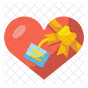 Gift Box Love Icon