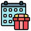 Gift Time And Date Schedule Icon