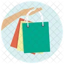 Gift Bags Hand Icon