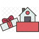 Gift House Home Icon