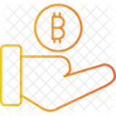 Gift Bitcoin Money Icon