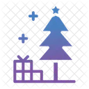 Gift And Tree Christmas Christmas Tree Icon