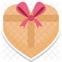 Gift Box Happiness Heart Shaped Icon