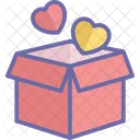 Gift Box Heart Shaped Love Gift Icon