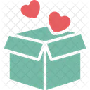 Gift Box Heart Shaped Love Gift Icon