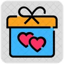 Valentine Day Gift Box Heart Symbol