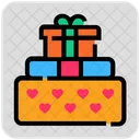 Valentine Day Gift Box Heart Icon