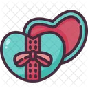 Gift Box Heart Valentines Day Icon