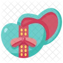 Gift Box Heart Valentines Day Icon