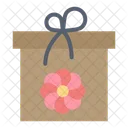 Gift Box Flower Icon