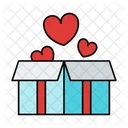 Gift Box Valentine Love Icon