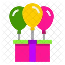 Gift Box Balloon  Icon