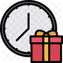 Gift Box Clock  Icon