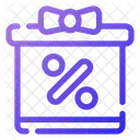 Gift box discount  Icon