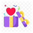 Gift Box Heart  Icône