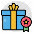 Gift Box Carton Wrapped Package Icon