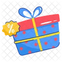 Present Illustration Ribbon Icon