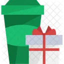 Gift Box Present Takeway Coffee Icon