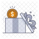 Gift box money  Icon