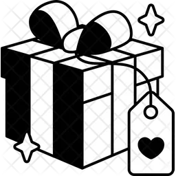 Gift Box With Heart Tag  Icon