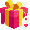 Gift Box With Heart Tag  アイコン