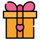 Gift Box With Love  Icon