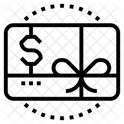 Redeem Code Icon - Download in Line Style