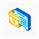 Gift Review Isometric Icon