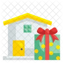 Gift Delivery House Giftbox Icon