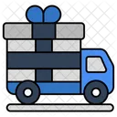 Cargo Van Gift Delivery Delivery Road Freight Icon