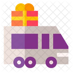 Gift Delivery Car  Icon