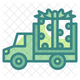 Gift Delivery Truck  Icon