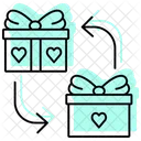 Gift Exchange Color Shadow Thinline Icon Icon