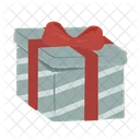 Gift Box Striped Icon