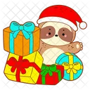 Gift Surprise Santa Hat Icon