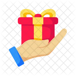 Gift in Hand  Icon